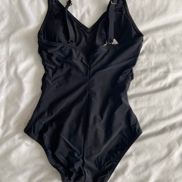 NWT La Vie En Rose Black One Piece Swimsuit - Picture 8 of 9